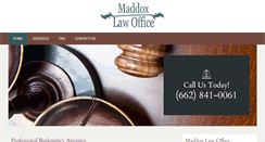 Desktop Screenshot of bankruptcylawyertupelo.com