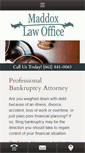 Mobile Screenshot of bankruptcylawyertupelo.com